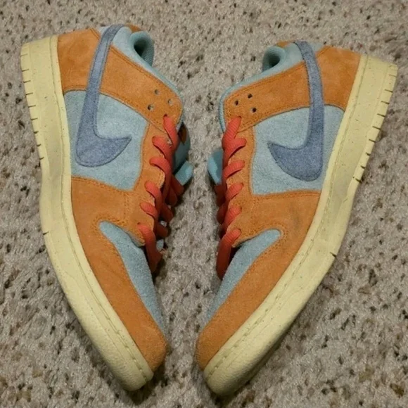 Size 12 Mens - Nike SB Dunk Low Orange Emerald Rise - DV5429-800